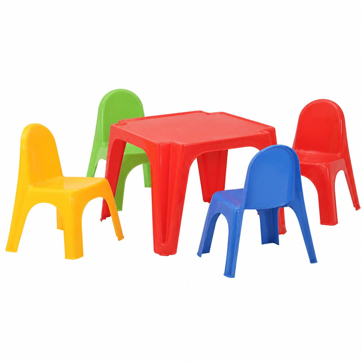 Kinder Tisch-Stuhl Set, UV-beständig, Kindermöbel für Spielzimmer, PP-Material
