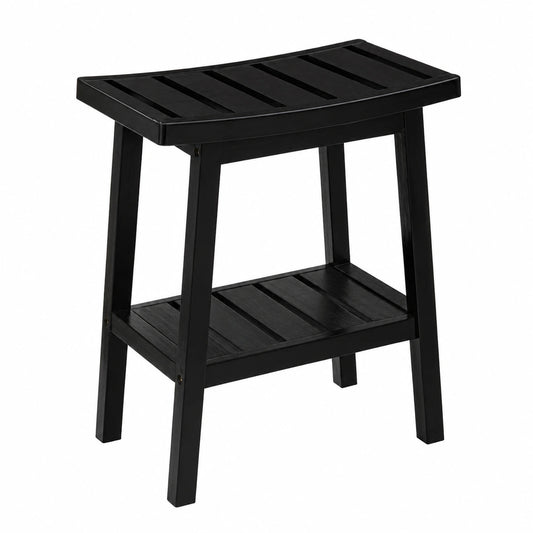 Bambus Aufbewahrungshocker Schwarz - 5five Simply Smart