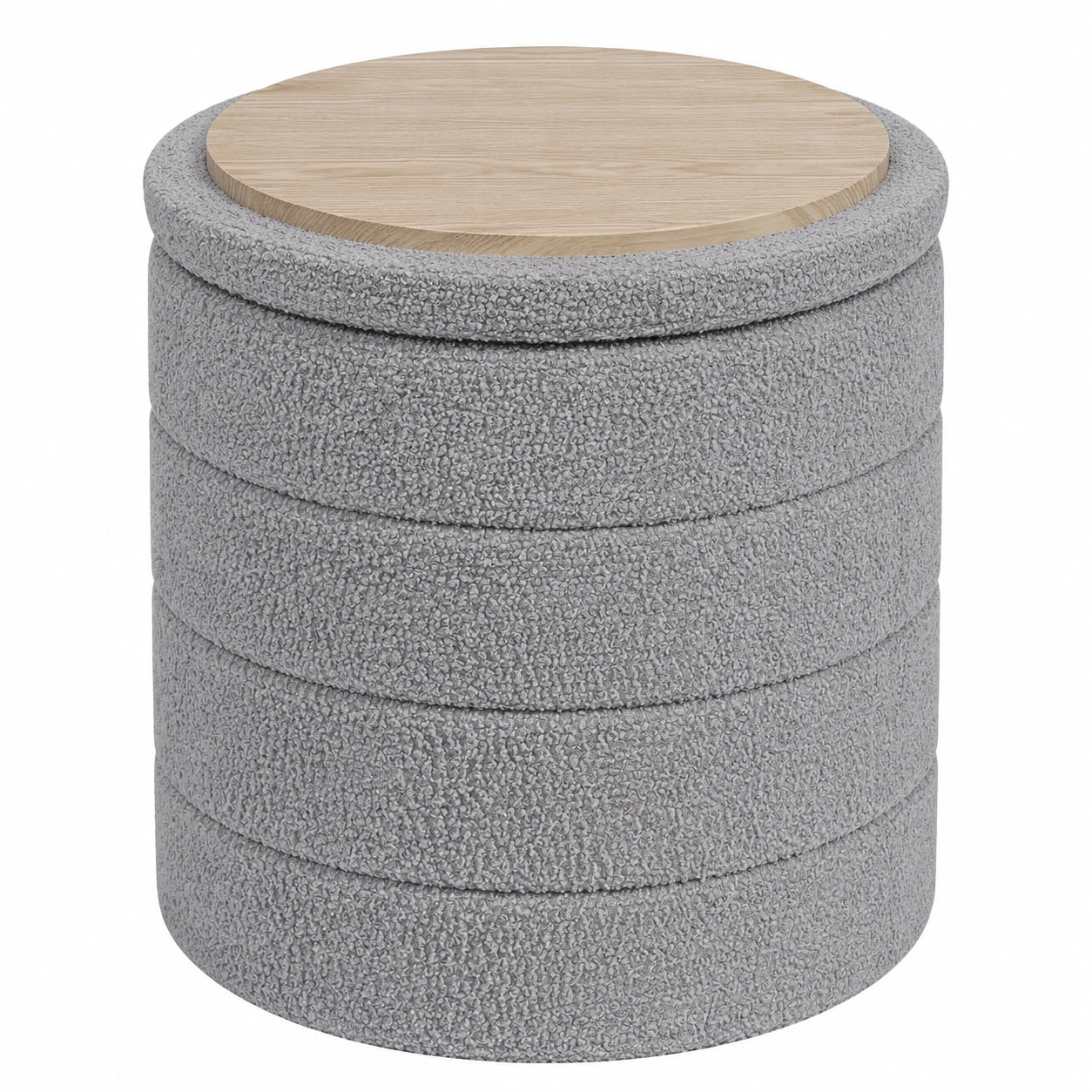 Faltbarer Sitzhocker mit Stauraum in Grau, 43x43x45 cm ¨C Funktionaler Polsterhocker f¨¹r Wohnzimmer, Schlafzimmer & Flur